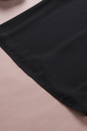 μαύρο φλοράλ κοντομάνικο δαντελένιο τοπ BIRGIT BLACK