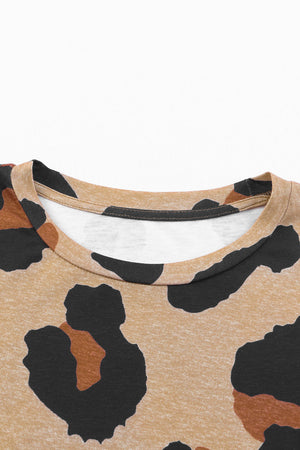 ΑΜΕΣΑ ΔΙΑΘΕΣΙΜΟ: λεοπάρ φαρδύ t shirt TANNA LEO