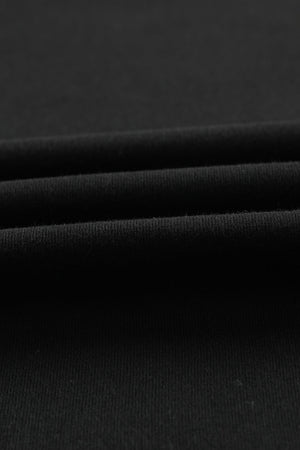 Black Sheer Lace Mesh Bishop Sleeve Top-11
