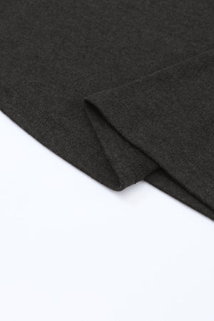 Black Buttoned Puff Long Sleeve Sheath Top-10