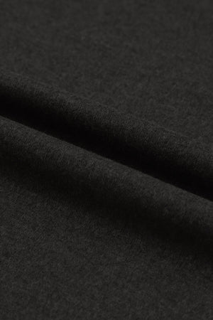 Black Buttoned Puff Long Sleeve Sheath Top-11