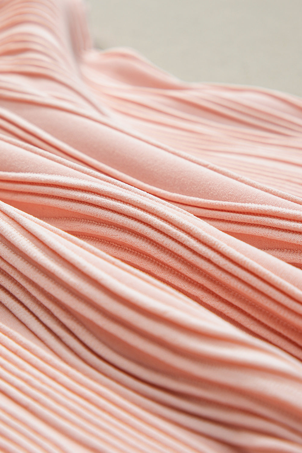 Pink Wavy Texture Cap Sleeve Top-15