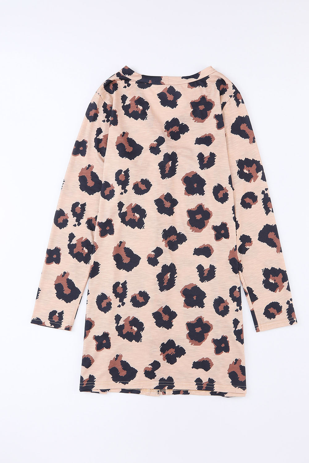 Leopard Printed Open Front Cardigan-6