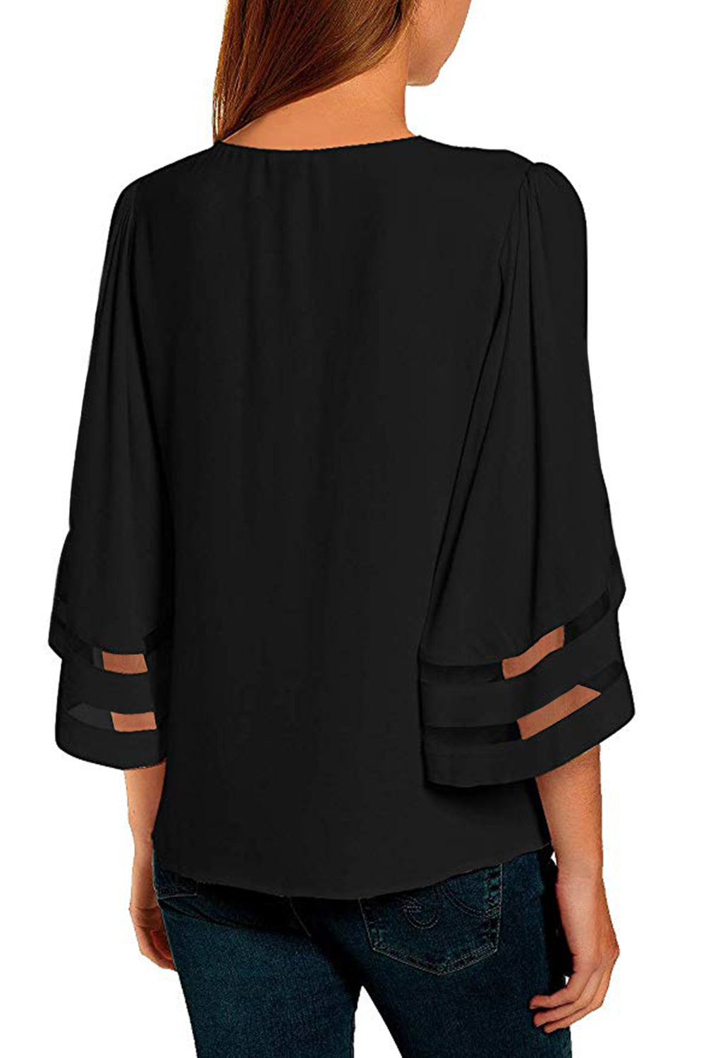ΑΜΕΣΑ ΔΙΑΘΕΣΙΜΟ: μαύρο δαντελένιο μπλουζάκι με τούλι ALECIA BLACK