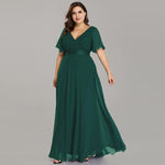 Κοντομάνικο μακρύ πράσινο φόρεμα TANYA GREEN (ΝΟΥΜΕΡΑ ΜΕΧΡΙ 7XL) - Amely.gr - Γυναικεία ρούχα - Φορέματα, ολόσωμες φόρμες