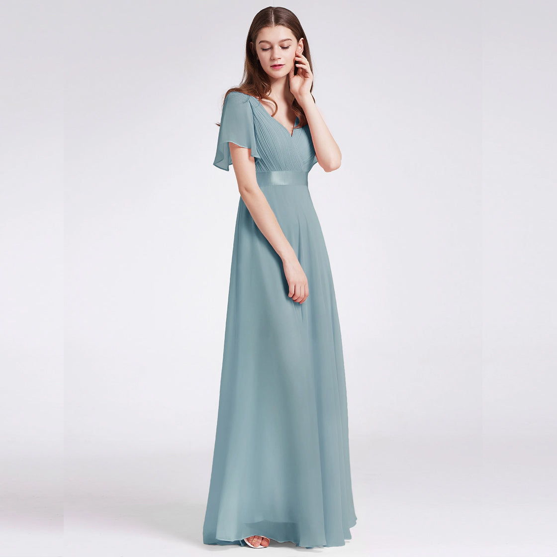 Κοντομάνικο μακρύ φόρεμα TANYA LIGHT GREEN (ΝΟΥΜΕΡΑ ΜΕΧΡΙ 7XL) - Amely.gr - Γυναικεία ρούχα - Φορέματα, ολόσωμες φόρμες