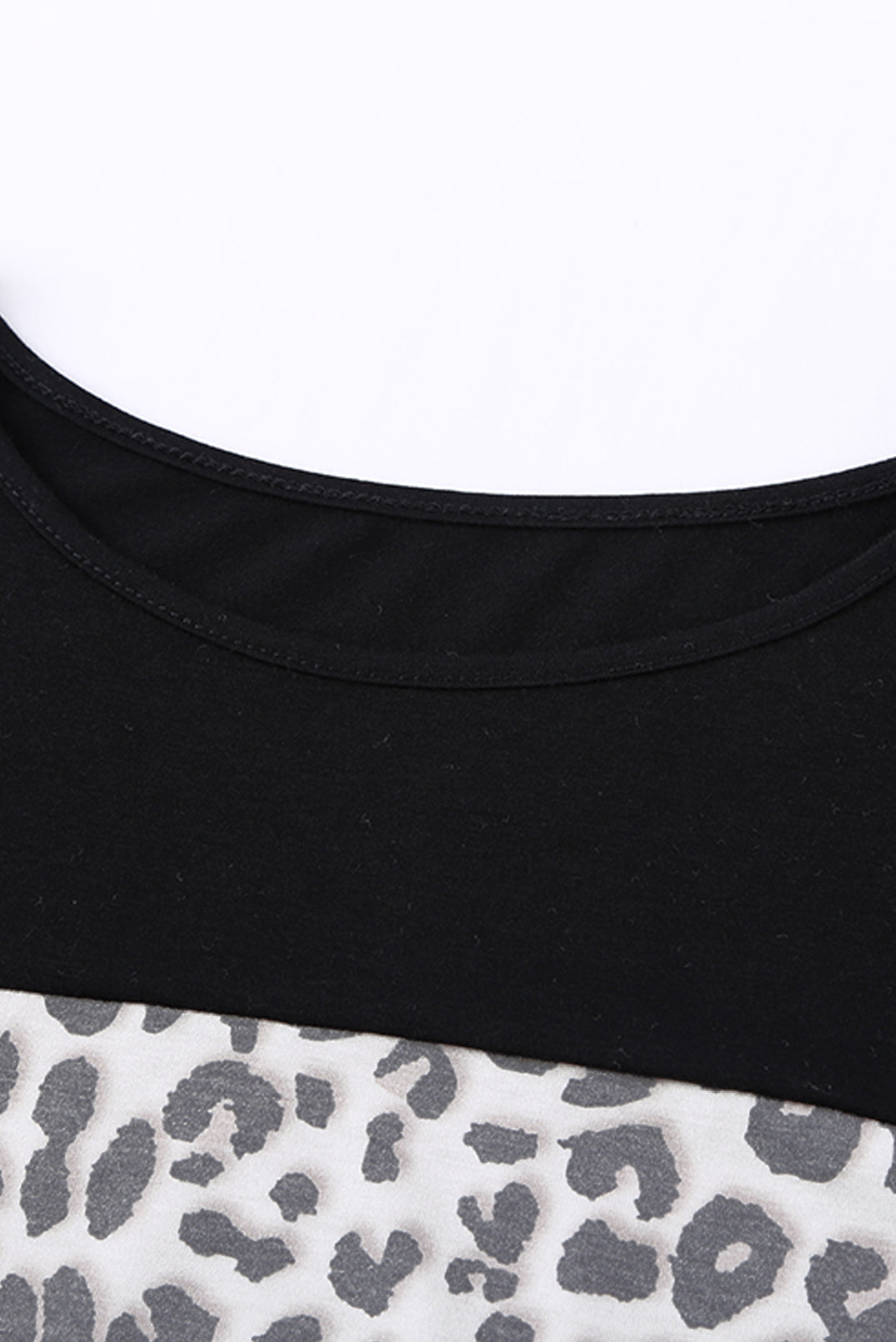 ΑΜΕΣΑ ΔΙΑΘΕΣΙΜΟ: μαύρο λεοπάρ κοντομάνικο t-shirt   συνδυασμός χρωμάτων CARROLL