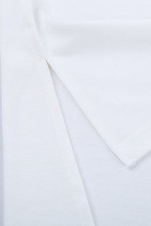 ΑΜΕΣΑ ΔΙΑΘΕΣΙΜΟ: άσπρο κοντομάνικο t-shirt   με παγιέτες LOUANN WHITE
