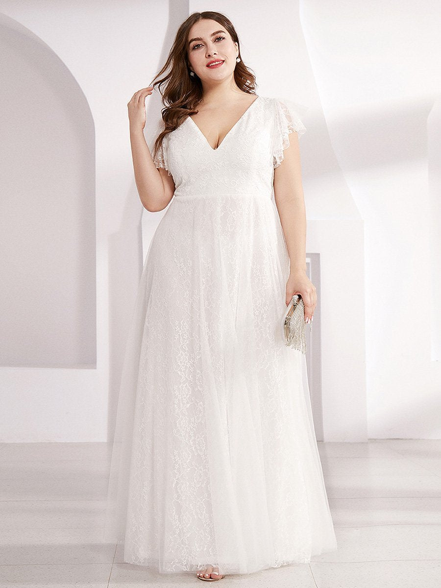 ΑΜΕΣΑ ΔΙΑΘΕΣΙΜΟ: Μάξι άσπρο φόρεμα PRINCESS WHITE  (ΝΟΥΜΕΡΑ ΜΕΧΡΙ 7XL - EU58)