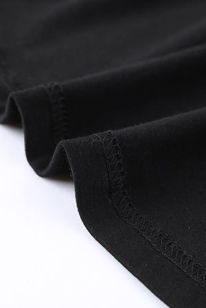 ΑΜΕΣΑ ΔΙΑΘΕΣΙΜΟ: μαύρο λεοπάρ κοντομάνικο t-shirt   συνδυασμός χρωμάτων CARROLL
